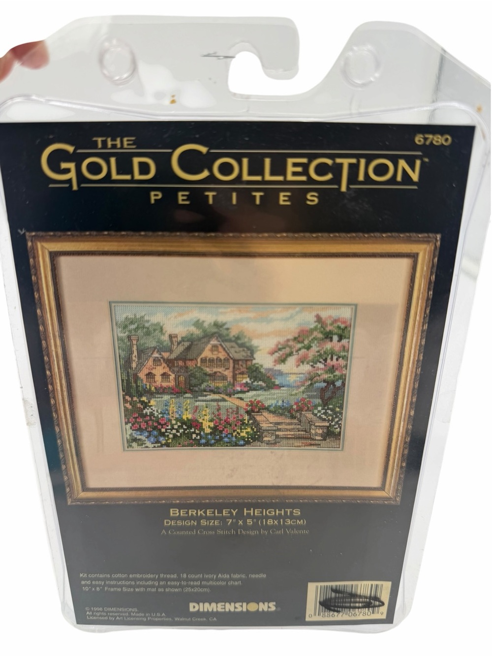 Rare New Vintage Counted Cross Stitch Kit Dimensions Berkeley Heights 7 X 5" 678
